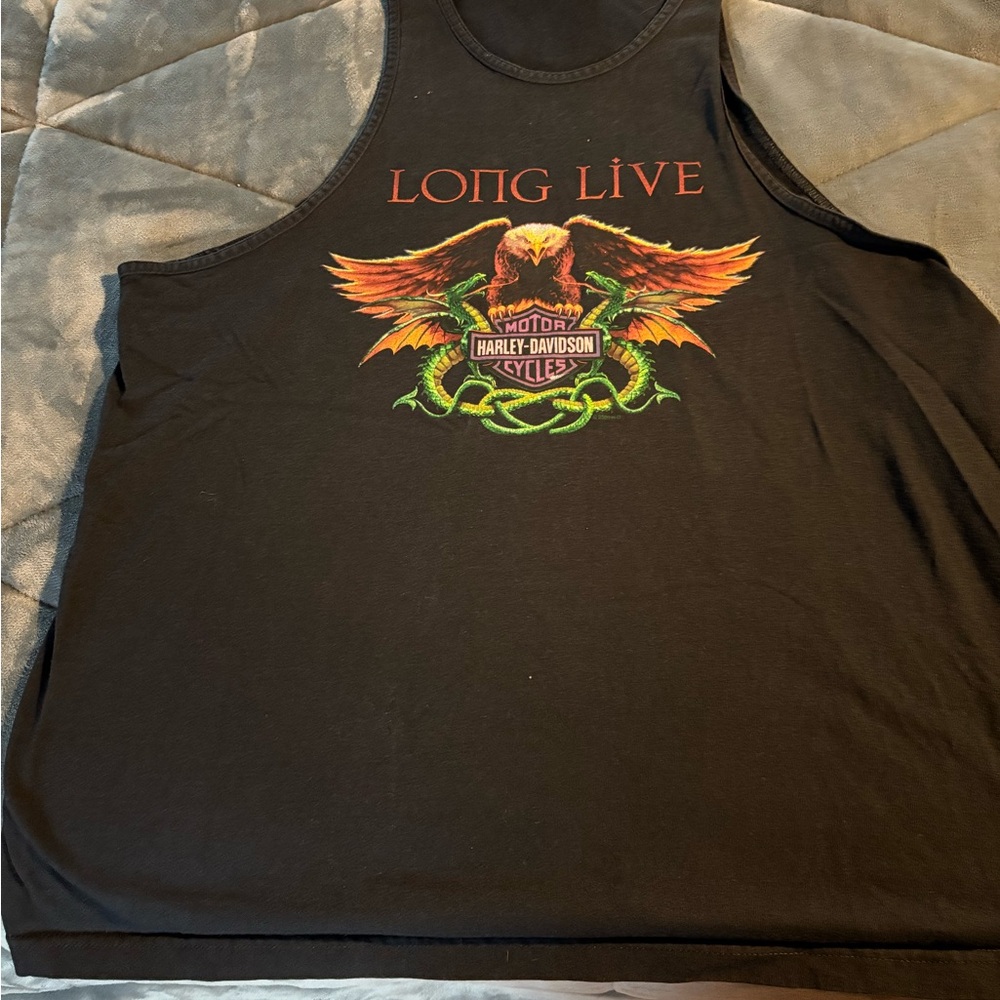 Harley-Davidson Black Graphic Tank Top